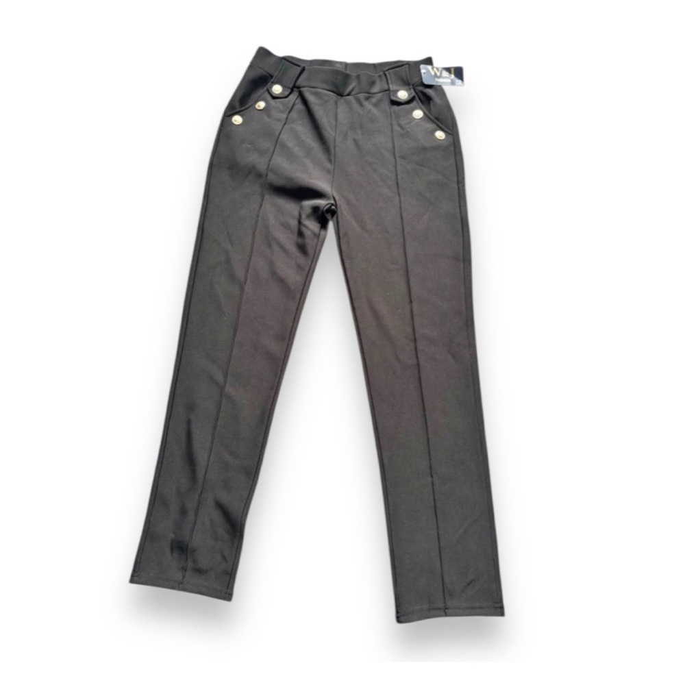 Black Slim Trousers Pants
